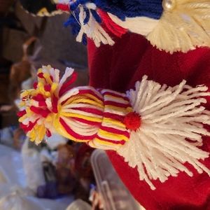 Homemade Ski Hat Santa's